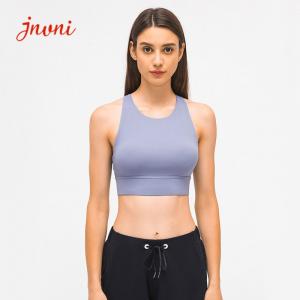 Wholesale Logo On Straps Removable Private Label Women Yoga Sports Bras 210gsm from china suppliers
