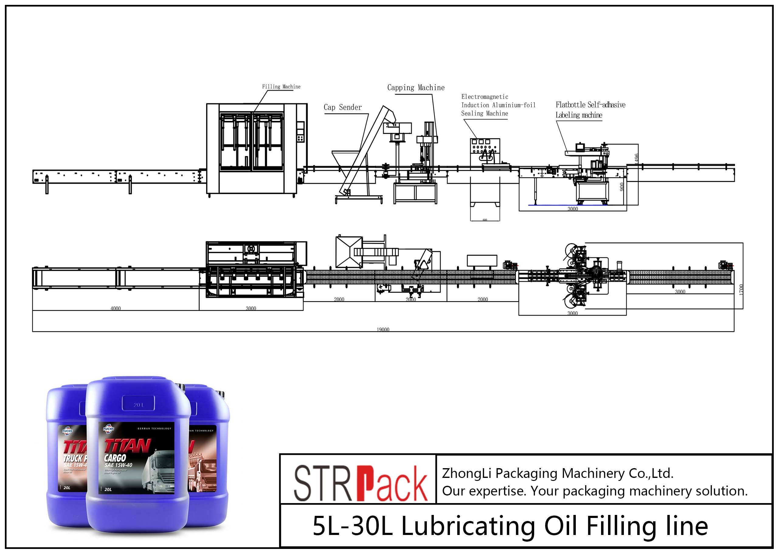Wholesale Lubricating Oil Automatic Filling Line 5L - 30L Net Weigh Filling Machine from china suppliers