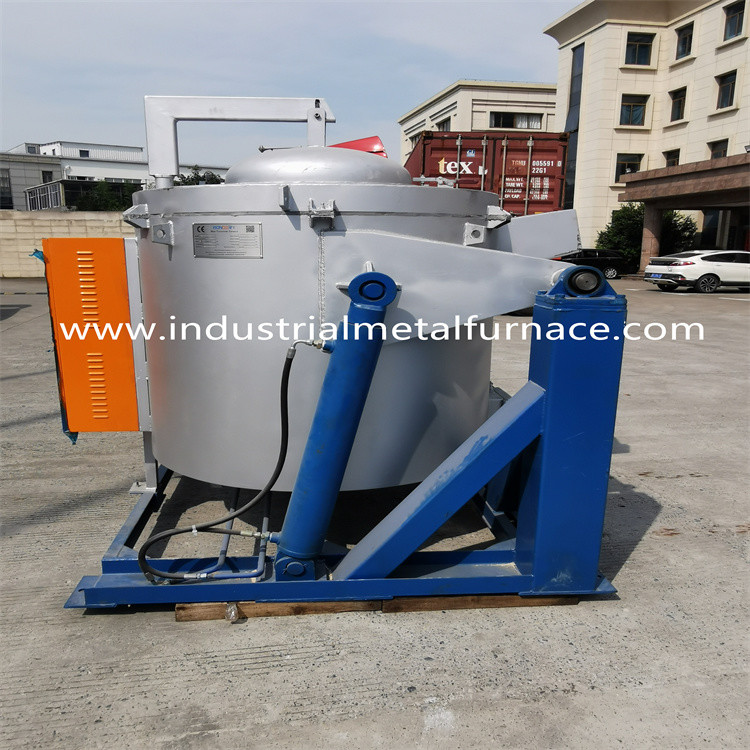 Wholesale 850 Deg Hydraulic Tilting Aluminum Crucible Melting Furnace Industrial Electric Resistance from china suppliers