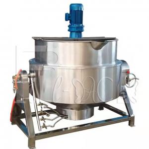 Wholesale SUS304 3 Layer Steam Double Jacketed Kettle With Agitator 200L from china suppliers