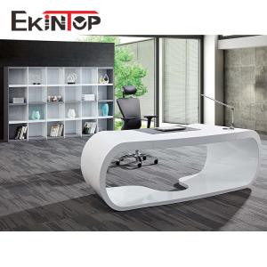 Wholesale Modern Executive Computer Table , Office Furniture Writing Desk 2400x2055x750mm from china suppliers