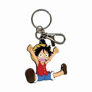 Wholesale Fancy Keychain with Keyring and 3mm Thickness, Measures 65 x 21mm from china suppliers