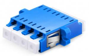 Wholesale Blue Lc Upc To Lc Upc Fiber Coupler Connector , Single Mode Lc Quad Adapter from china suppliers