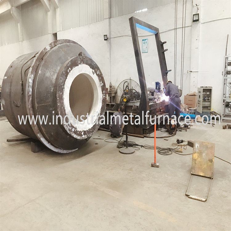 Wholesale 4000KG Natural Gas Industrial Copper Metal Melting Furnace Rotary Furnace from china suppliers