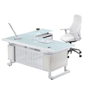 Wholesale Home Office Glass Desk Modern Style Convertible For Officeworks SGS Certificate from china suppliers