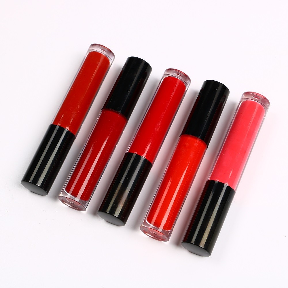 Wholesale Round Makeup Liquid Lipstick High Pigment 5ml Waterproof Lip Glaze from china suppliers