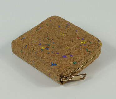 Wholesale Mini Style Nature Colored Cork Raw material Women wallet 10x9cm with card and money slot from china suppliers
