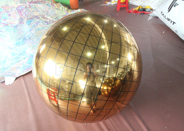 Wholesale Gold Disco Mirror Ball Advertising Inflatable Mirror Balloon Reflective Inflatable Disco Sphere For Party from china suppliers