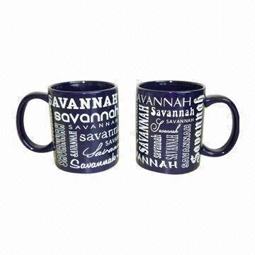 Wholesale Tinted Standard Promotional Mug with Attractive Curved Detailing from china suppliers