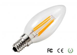 Wholesale Customized 4w C35 Led Filament Candle Bulb 2700-3200k Epistar Chip from china suppliers