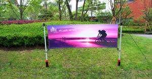 Wholesale Advertising Outdoor Banner Stands With Spike / Twist Custom Width Height from china suppliers