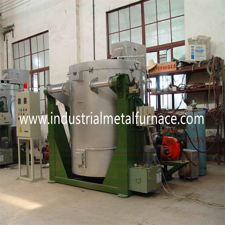 Wholesale Tilting 400kg/H Oil Fired Melting Industrial Aluminum Melting Furnace For Metal Scraps from china suppliers