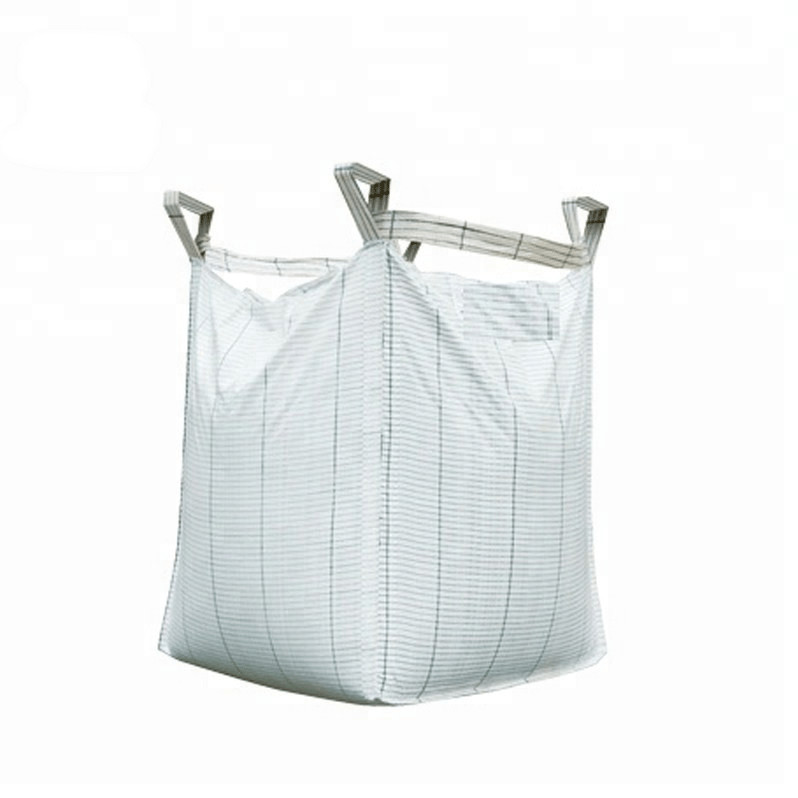 Wholesale Full Open Top Industrial Bulk Bags , White Flat Bottom FIBC Jumbo Bags from china suppliers