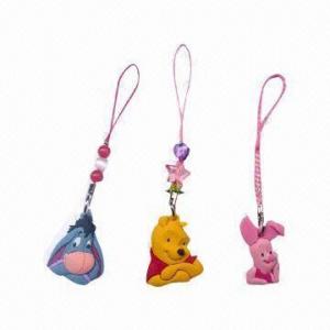 Wholesale Mobile Phone Straps, Various Designs Available, Made of PU and String from china suppliers