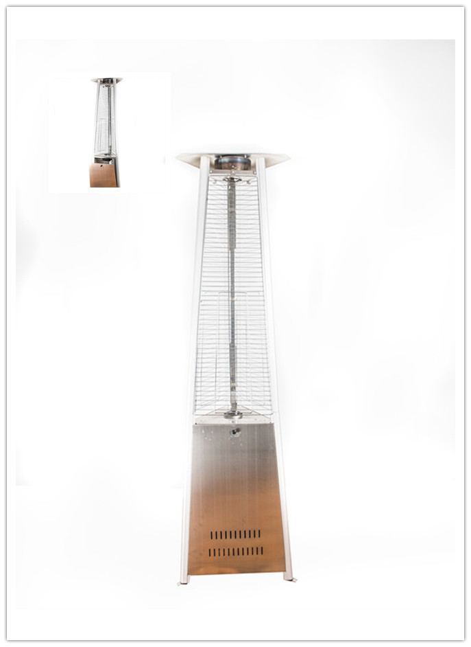 Wholesale Powder Coated Housing Quartz Tube Gas Patio Heater , Outdoor Tower Heater 36kg from china suppliers