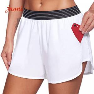 Wholesale Brief Elastic Waistband Women'S Sports Shorts Womens Biker Shorts Side Pockets from china suppliers