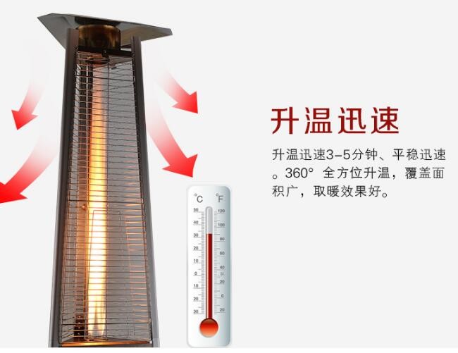 Wholesale Commercial Grade Triangle Outdoor Heaters , 41000 BTU Patio Heater Novel Design from china suppliers