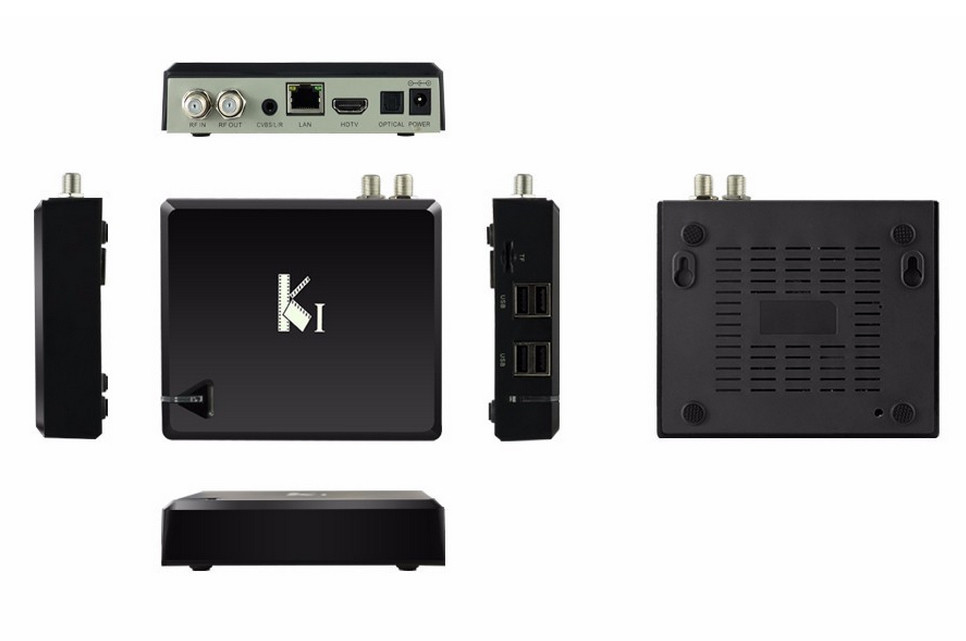Wholesale Wholesale K1 DVB-S2 Amlogic S805 Android 4.4 TV Box 1GB 8GB Quad Core Satellite Receiver w from china suppliers