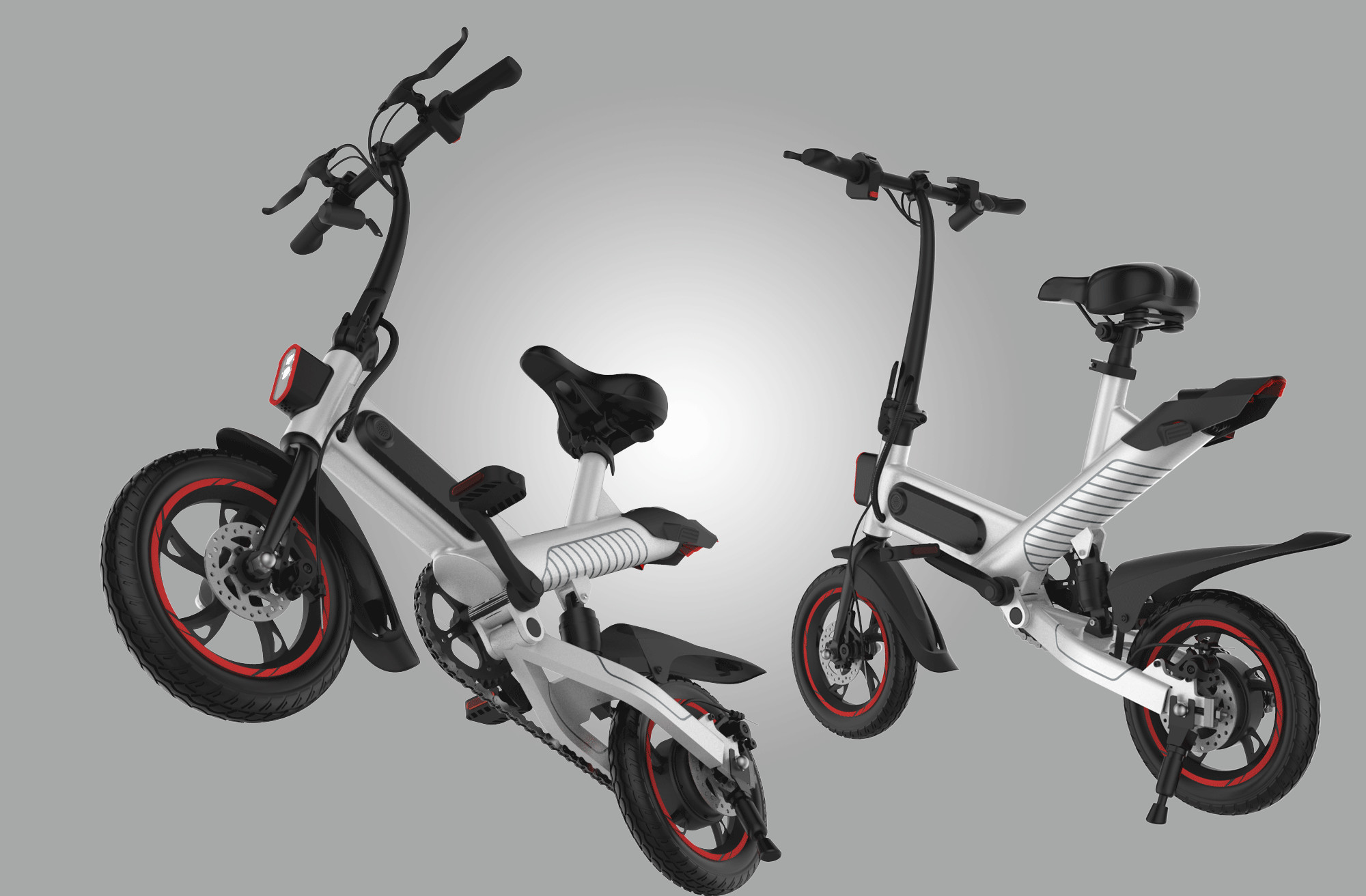 Wholesale Electric Compact Folding Bike , Lightweight Fold Up Cycles Eco - Friendly from china suppliers