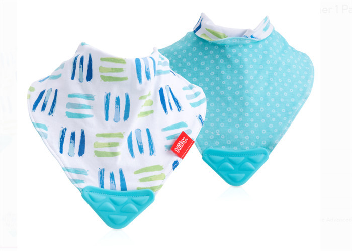 Wholesale 100% Cotton Baby Girl Teething Bibs Velcro Tab Style May Vary Endurable from china suppliers