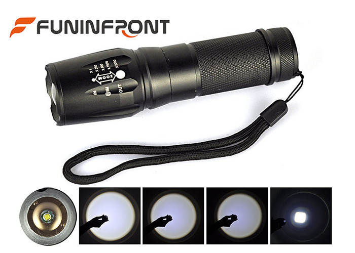 Wholesale CREE XM-L T6 Zoomable LED Flashlight Torch with 3 Mode Adjustable Brightness from china suppliers