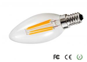 Wholesale C35 4W LED Filament Candle Bulb , AC100V - 240V 360LM LED Ceiling Lamp from china suppliers