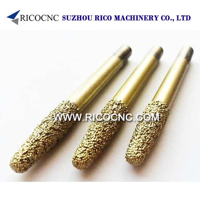 Wholesale Conical Brazing and Sintered Diamond Router Bits for Marble Granite Stone 3D Carving and Cutting from china suppliers