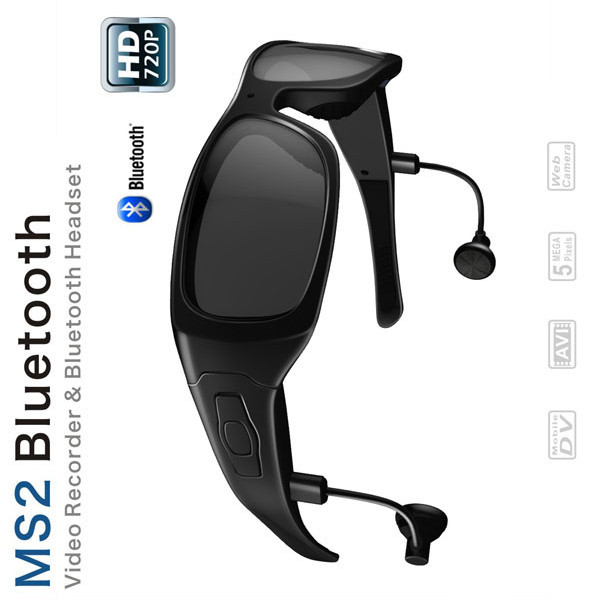 Wholesale Waterproof Bluetooth Spy Gadgets Spy Cam Glasses With Max 32gb Card / Polarized Lens from china suppliers