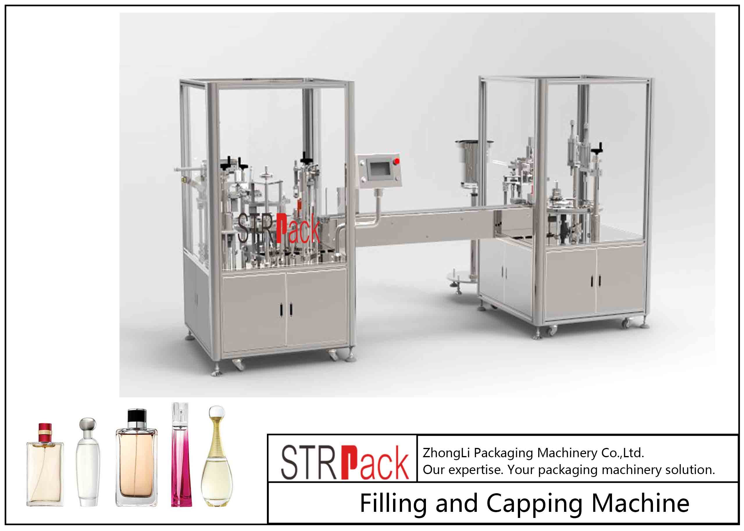 Wholesale 30 BPM Perfume Filling And Capping Machine With PLC And Touch Screen Control from china suppliers