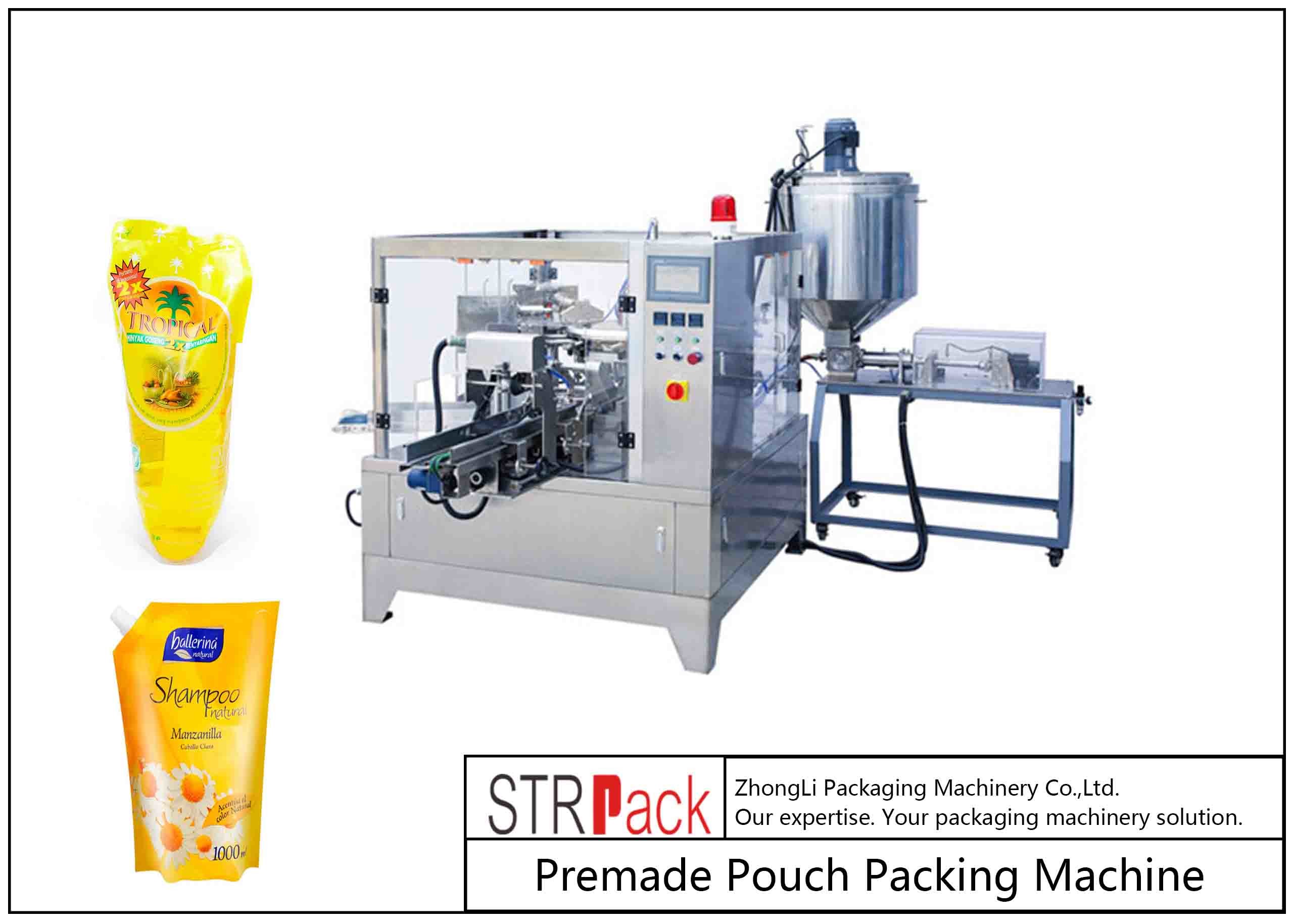 Wholesale Liquid Premade Pouch Packing Machine Rotary With Paste Filler from china suppliers