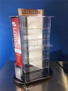 Wholesale Tabletop Rotating Acrylic Display Case , 3-Way Pocket Watch Display Case from china suppliers