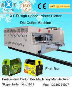 Wholesale 4 Color Offset Flexo Printer Slotter Machine for Corrugated Box Printing from china suppliers