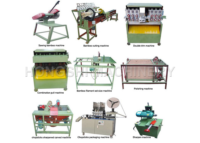 Quality Complete Bamboo Chopstick Making Machine With Combination Pull Machine for sale