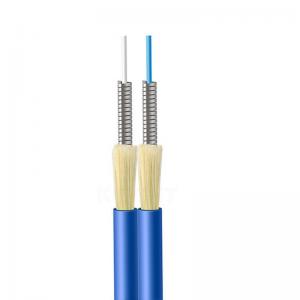 Wholesale Aramid Yarn Indoor Fiber Optical Cable Anti Rodent Tight Buffer Duplex Armored GJSFJBV from china suppliers