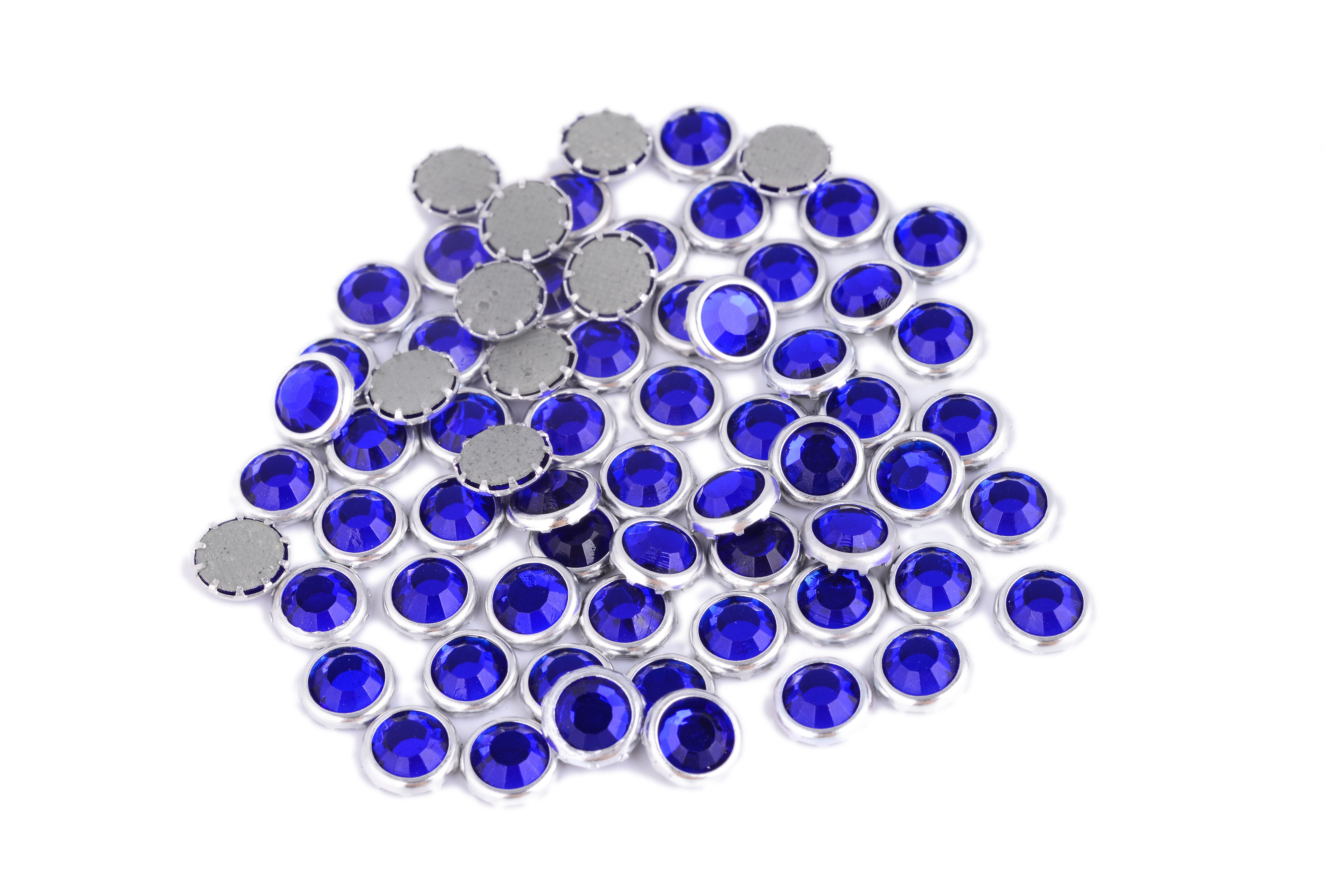 Wholesale 12 / 14 Facets Rimmed Rhinestones Lead Free Round Shape For Nail Art / Shoes from china suppliers