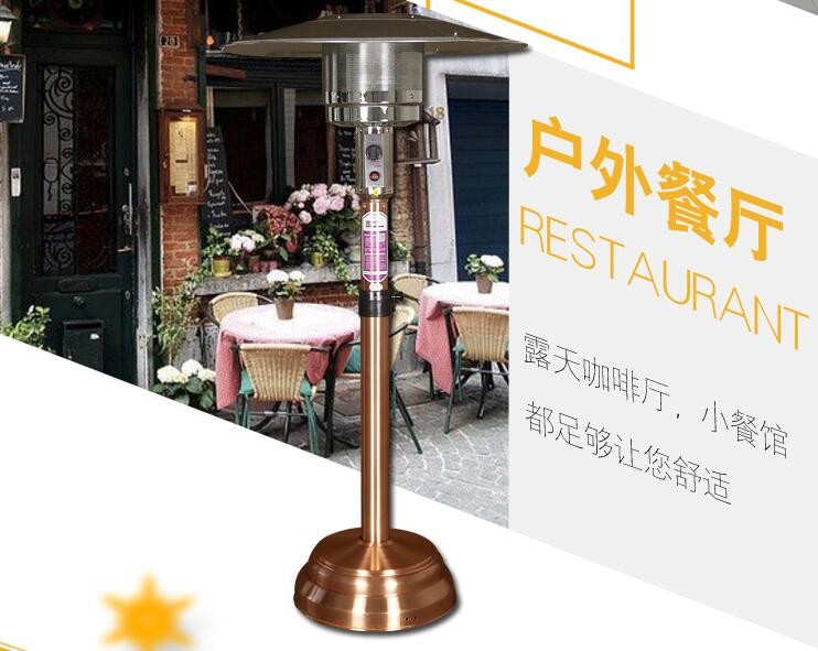 Wholesale Mushroom Style Fire Sense Hammered Bronze Patio Heater With Adjustable Table from china suppliers