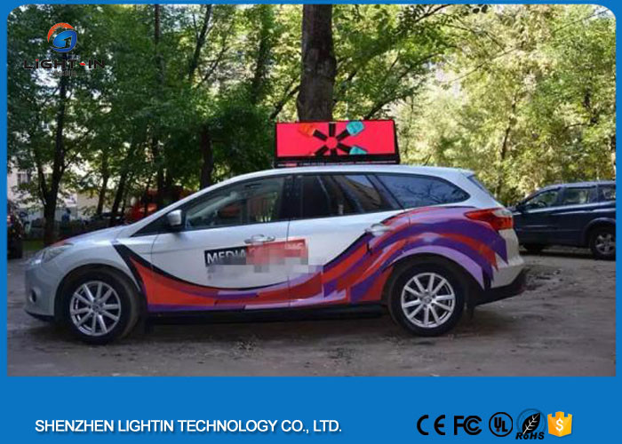 Wholesale 12V 2727SMD P5 full color Taxi LED Display 2 years warranty for advertising sign from china suppliers