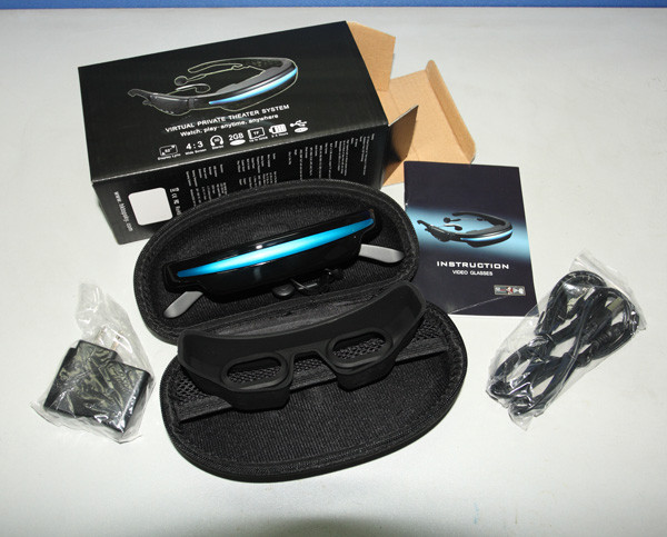 Wholesale Multi - function Full HD Theatre Video Glasses With Built - in 4GB Card For Mobile Phone from china suppliers