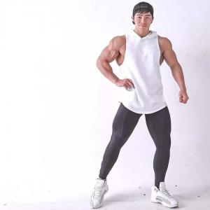 Wholesale Men'S Bodybuilding Muscle Cut Off T Shirt Sleeveless Gym Hoodies from china suppliers