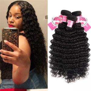 Wholesale Deep Wave Peruvian Human Hair Bundles 3 Pieces Virgin Remy Hair Weave from china suppliers