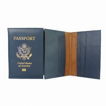 Wholesale Leather Passport Covers, Measuring 14.7 x 10.5cm, Available in Various Colors from china suppliers