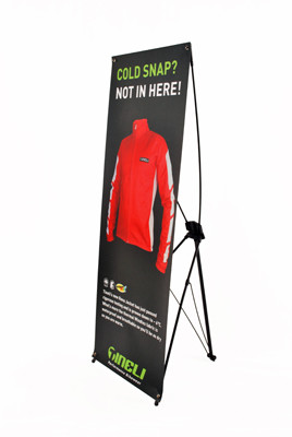 Wholesale W 60 * H 160 Trade Show Pull Up Banners , Foldable X Frame Banner Stand from china suppliers