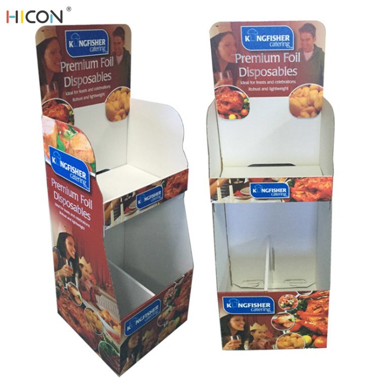 Wholesale Convenient Customized 2-Tier Freestanding Cardboard Pop Up Display Rack from china suppliers
