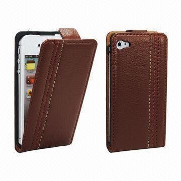 Wholesale PU Leather Mobile Phone Cases for iPhone 4, RIM's BlackBerry 811, Available in Various Colors from china suppliers