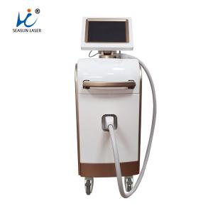 Wholesale Vetical Laser Hair Equipment , Golden Micro Channel Laser Removal Machine from china suppliers