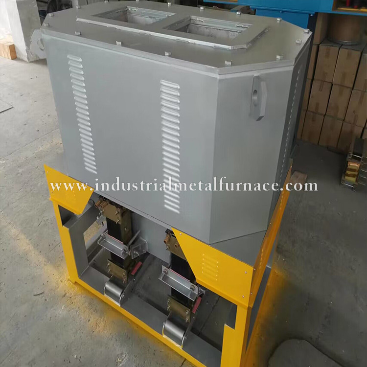Wholesale Two Chamber Induction Copper Melting Furnace Industrial For Gravity Casting 380V from china suppliers
