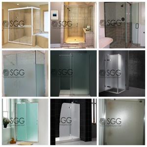 Wholesale tempered glass shower screen enclosure door 8mm 10mm 12mm from china suppliers