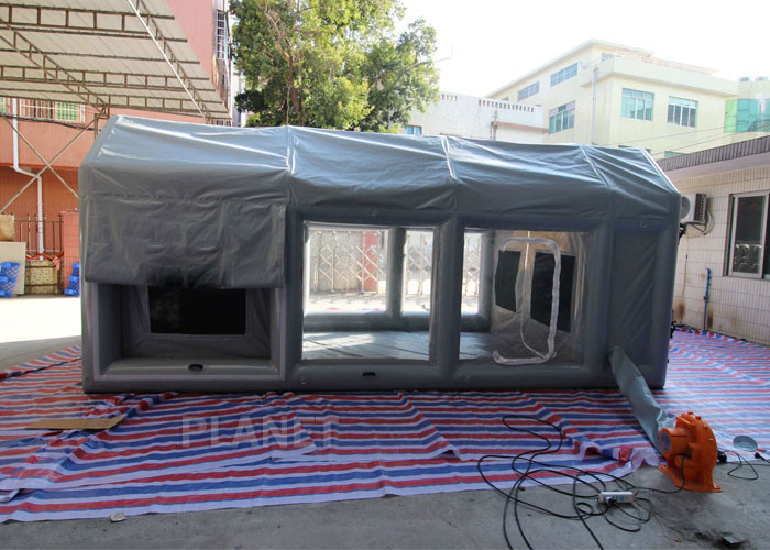 Wholesale PVC Tarpaulin Outdoor Inflatable Spray Booth Garage Tent Customized Size from china suppliers