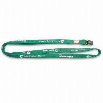Wholesale Polyester Promotional Lanyard, Silkscreen Printed Logo, Customized Sizes/Colors/OEM Orders Welcome from china suppliers