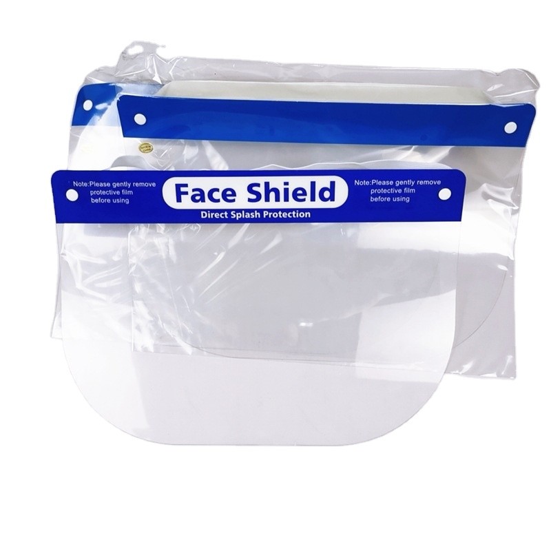 Wholesale Comfortable Clear Plastic Face Shield PET Material Spatter Proof 32cm*20cm*0.2mm from china suppliers